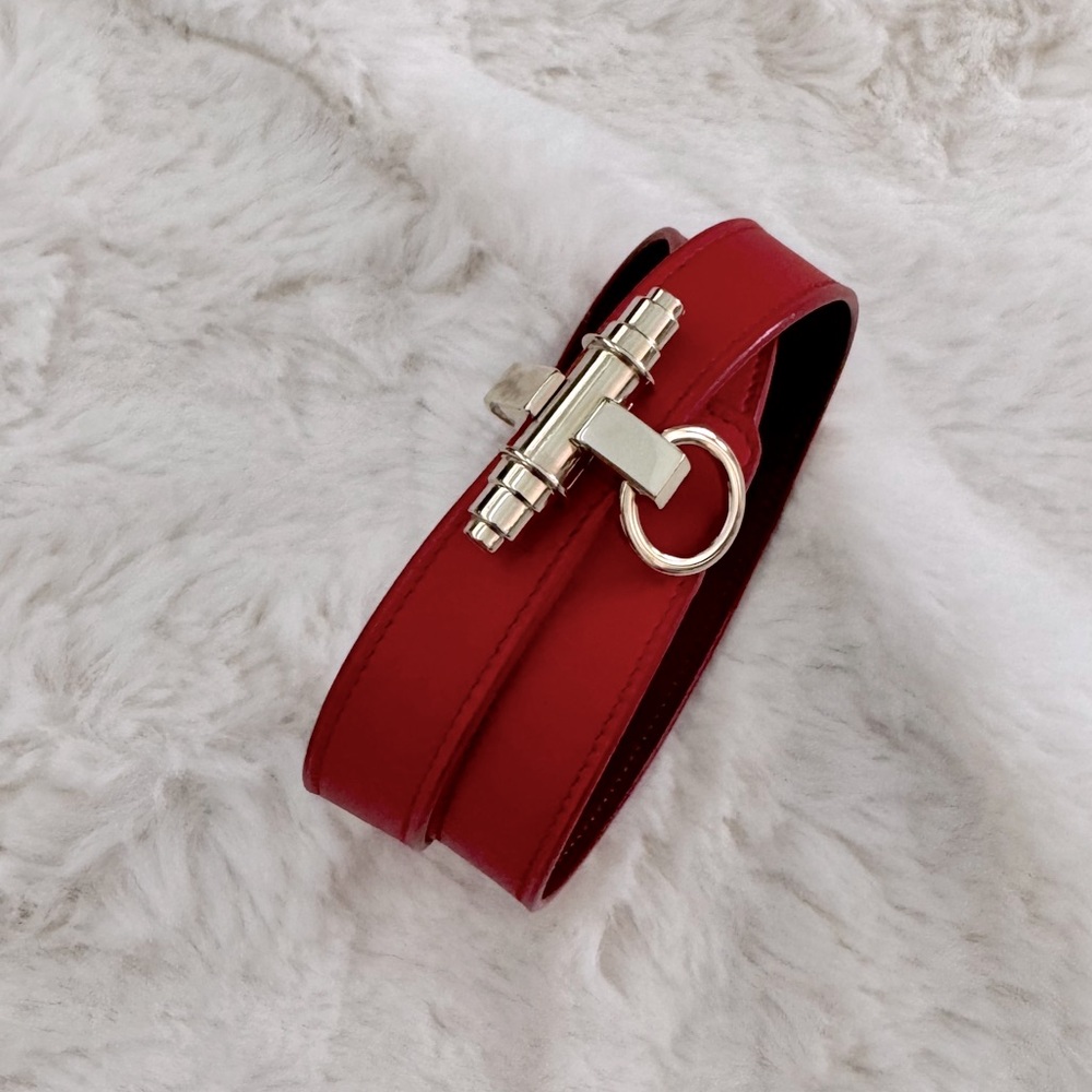 Givenchy Obsedia Leather Wrap Bracelet
